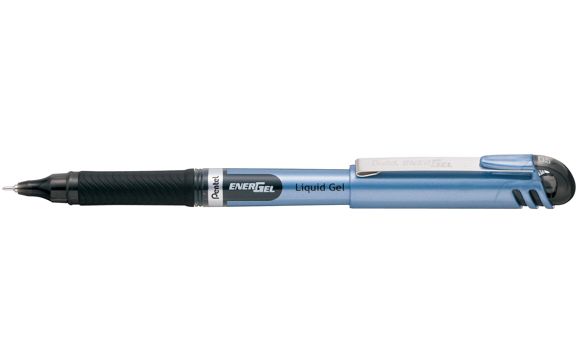 Pentel EnerGel Extra Fine Gelschreiber – schwarz, 0,5 mm, Kappe
