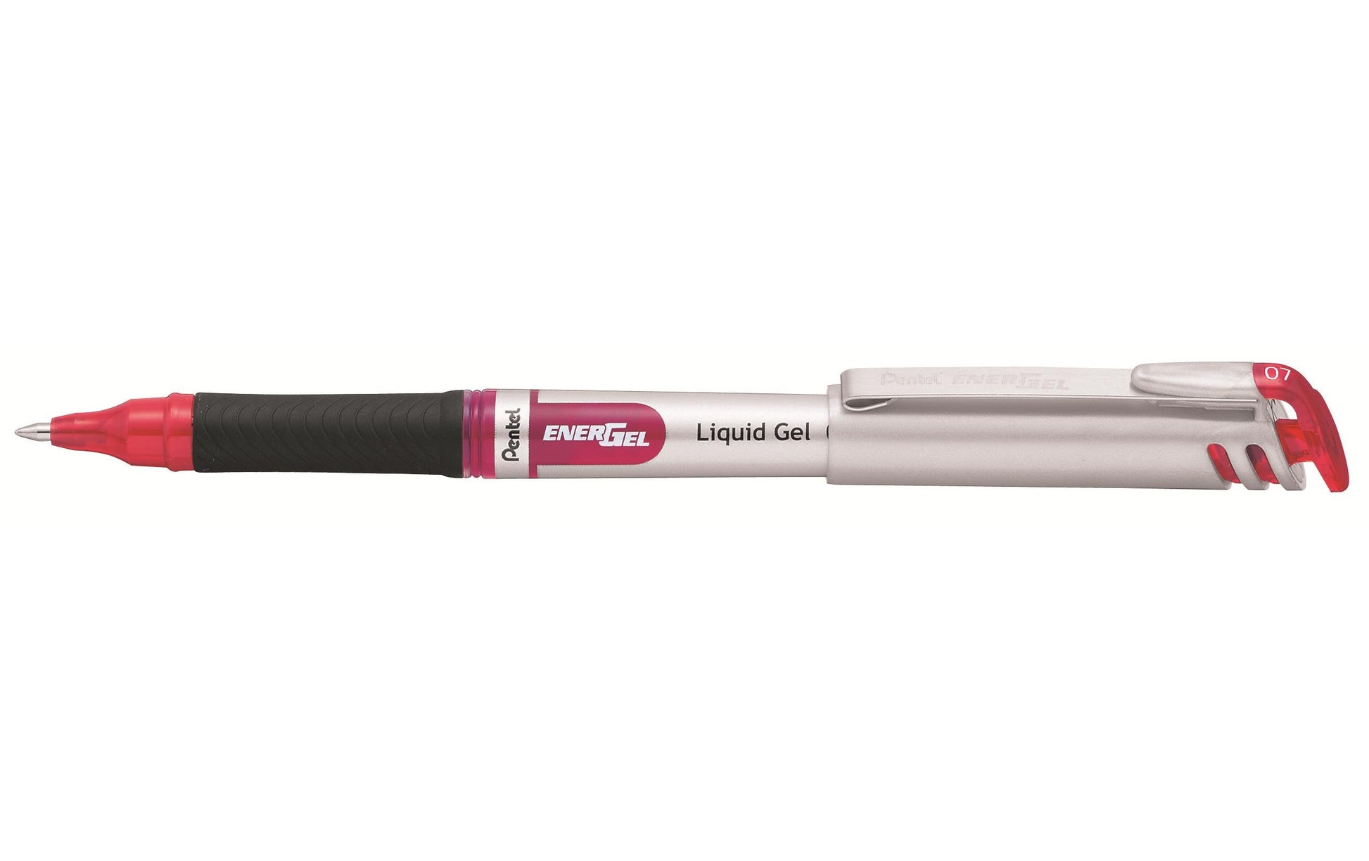 Pentel EnerGel Fine Gelschreiber – rot, 0,7 mm, schnelltrocknend, Kappe