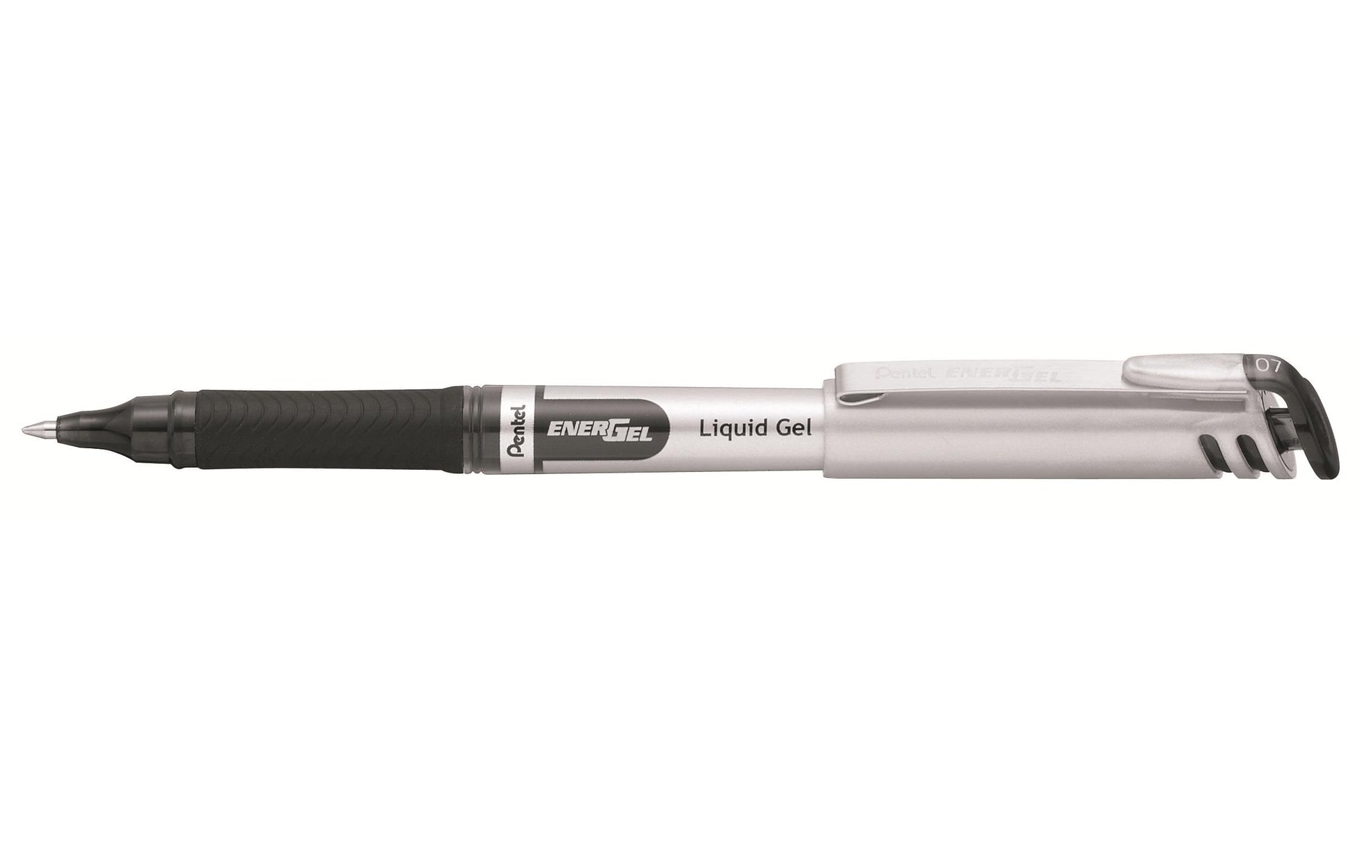 Pentel EnerGel Fine Gelschreiber – schwarz, 0,7 mm, schnelltrocknend, Kappe