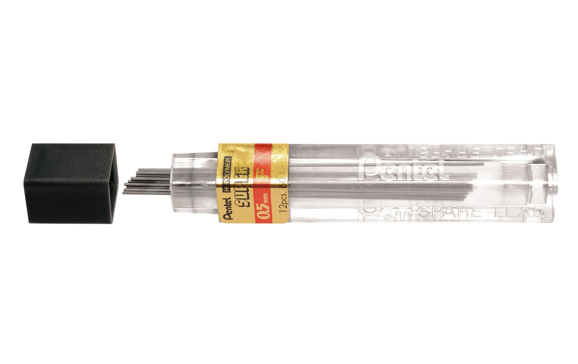 Pentel Bleistiftminen – Graphit, 0,5 mm, F, 12 Stk.