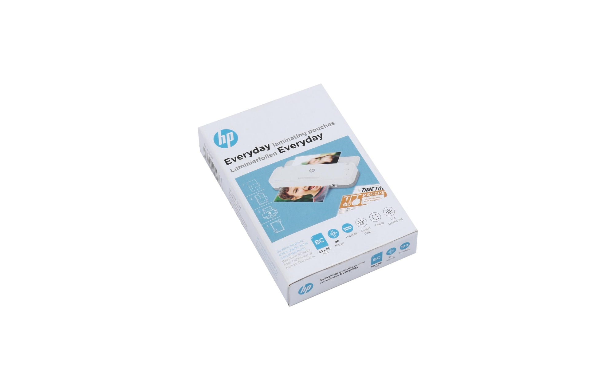 HP Laminierfolien 60 × 95 mm – 80 µm, glänzend, 100 Stück