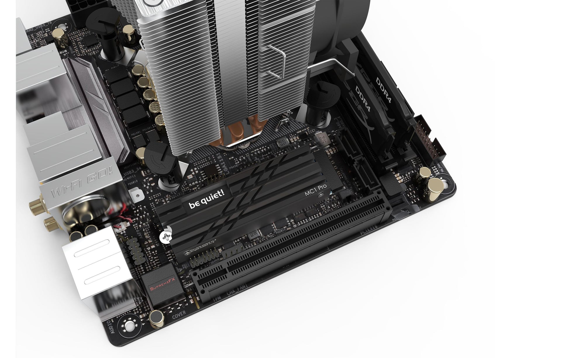 be quiet! be quiet MC1 PRO – M.2-Kühlkörper (passiv), für M.2-SSD, Schwarz