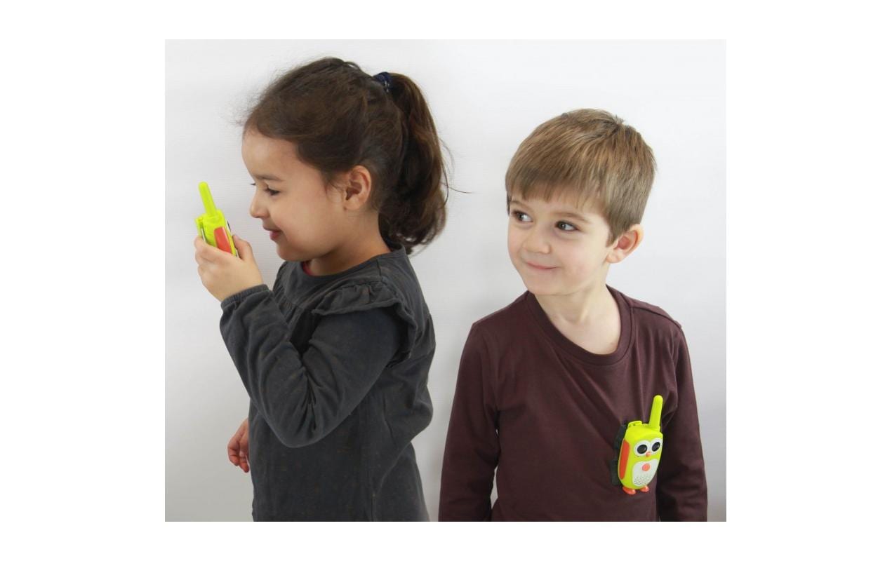 Buki Walkie-Talkie Junior – 2 km Reichweite – 2 Stück – ab 4 Jahren – Grün/Orange