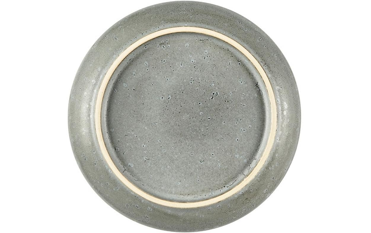 BITZ Speiseteller – 6er Set, Ø 17 cm, Steinzeug, Grau/Creme, spülmaschinenfest, mikrowellenfest