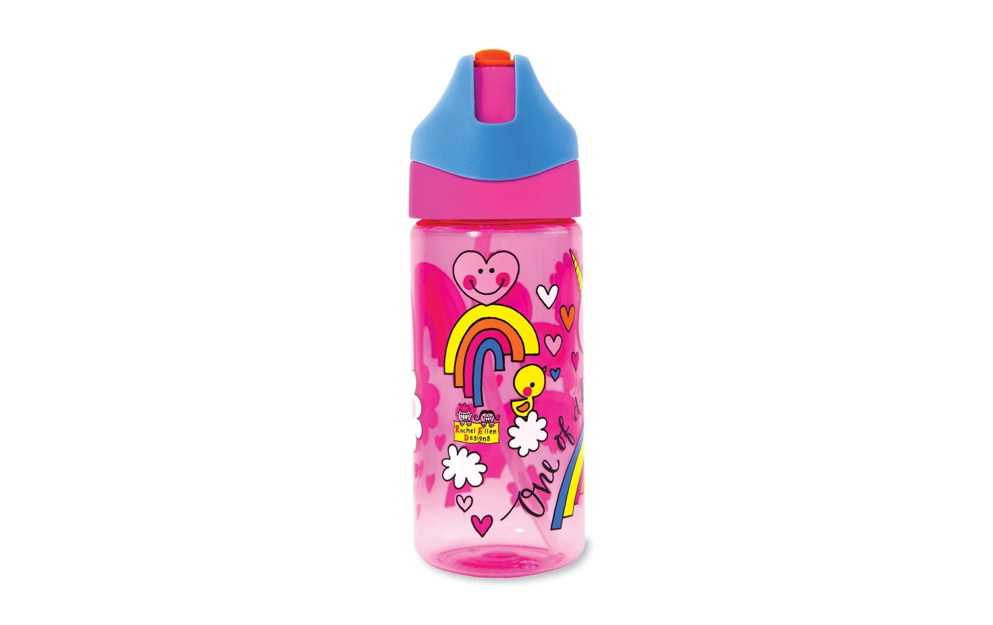 Rachel Ellen Designs Rachel Ellen STBOT6 Kindertrinkflasche 350 ml – mit Strohhalm, BPA-frei, Einhorn