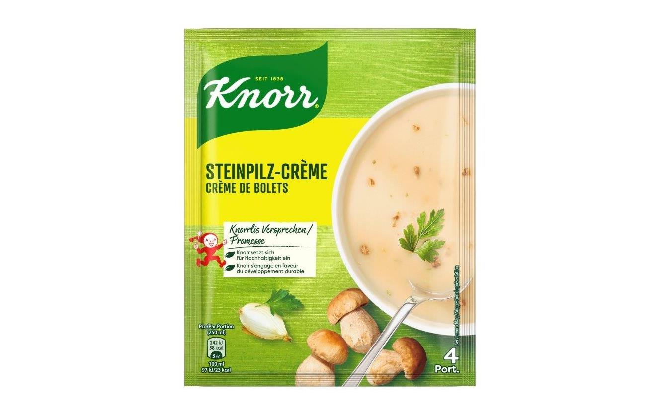 Knorr Crème-Suppe, Steinpilz, Beutel – 66 g