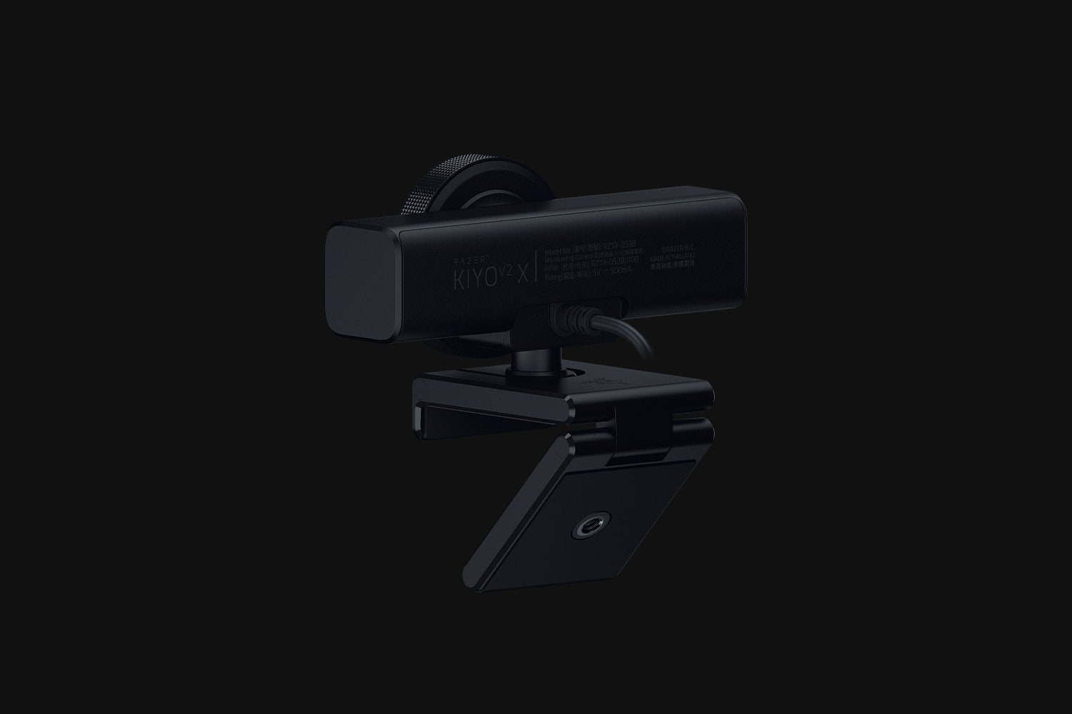 Razer Kiyo V2 X Webcam – 2K, 60 fps, Autofokus, USB-A, Sichtschutz – Schwarz
