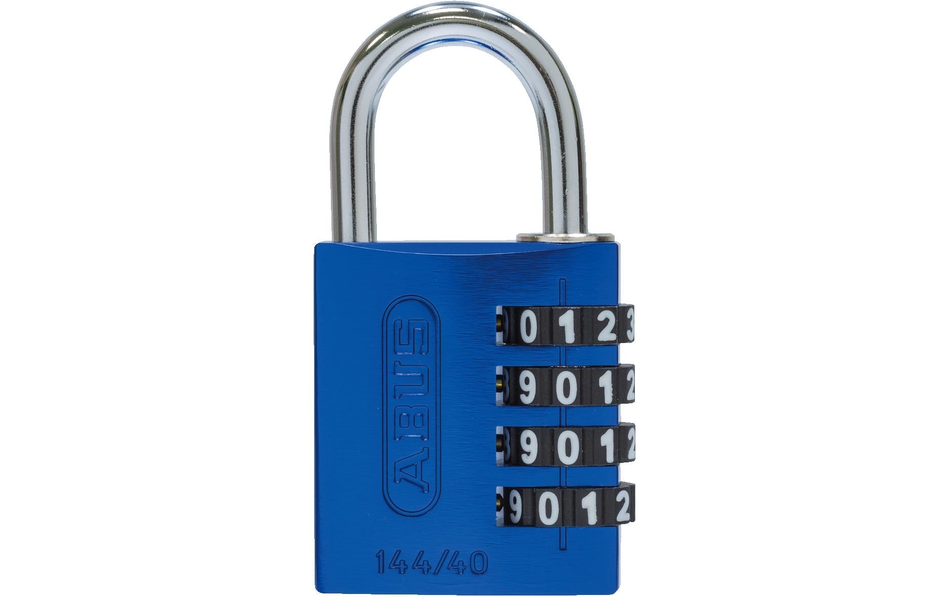 ABUS 144/40 Kombinationsschloss – 4-stellig, Aluminium, Aussen, Blau