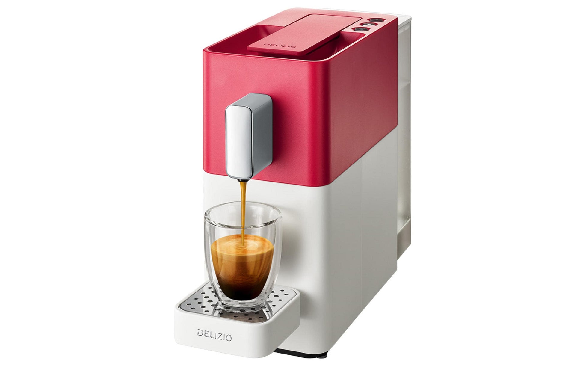 Delizio Carina Kapselmaschine – 0,9 l, weiss, 11 × 24,3 × 34 cm
