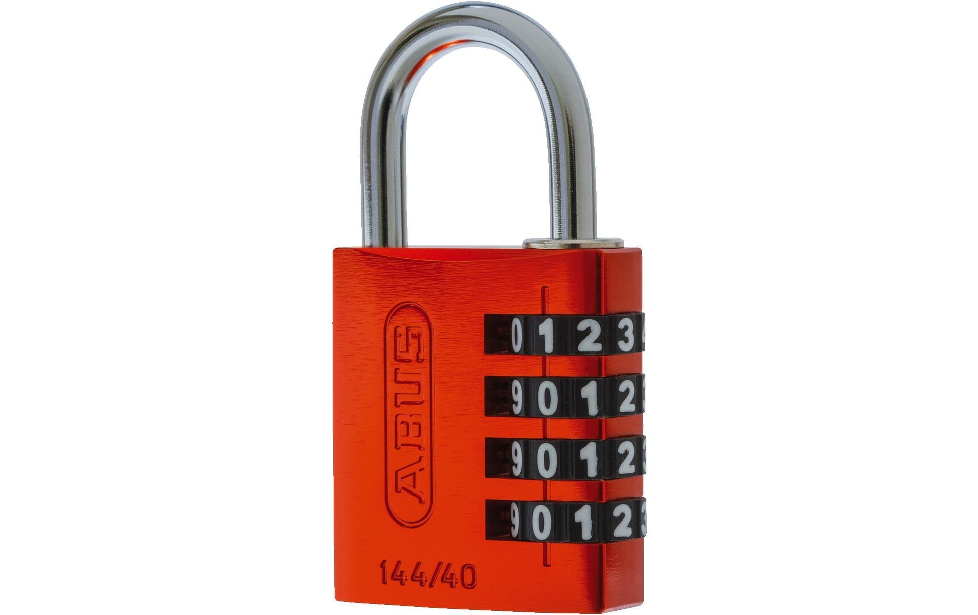 ABUS 144/40 Kombinationsschloss – 4-stellig, Aluminium, Aussen, Orange