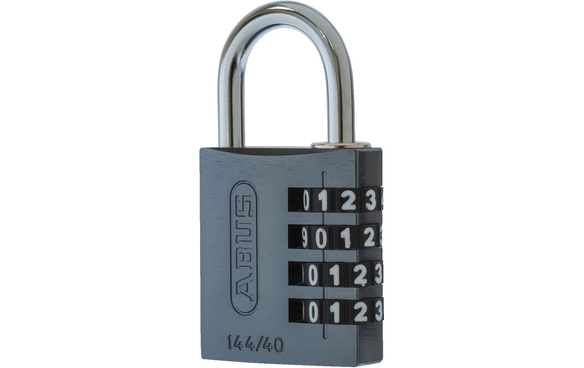 ABUS 144/40 Kombinationsschloss – 4-stellig, Aluminium, Aussen, Silbergrau