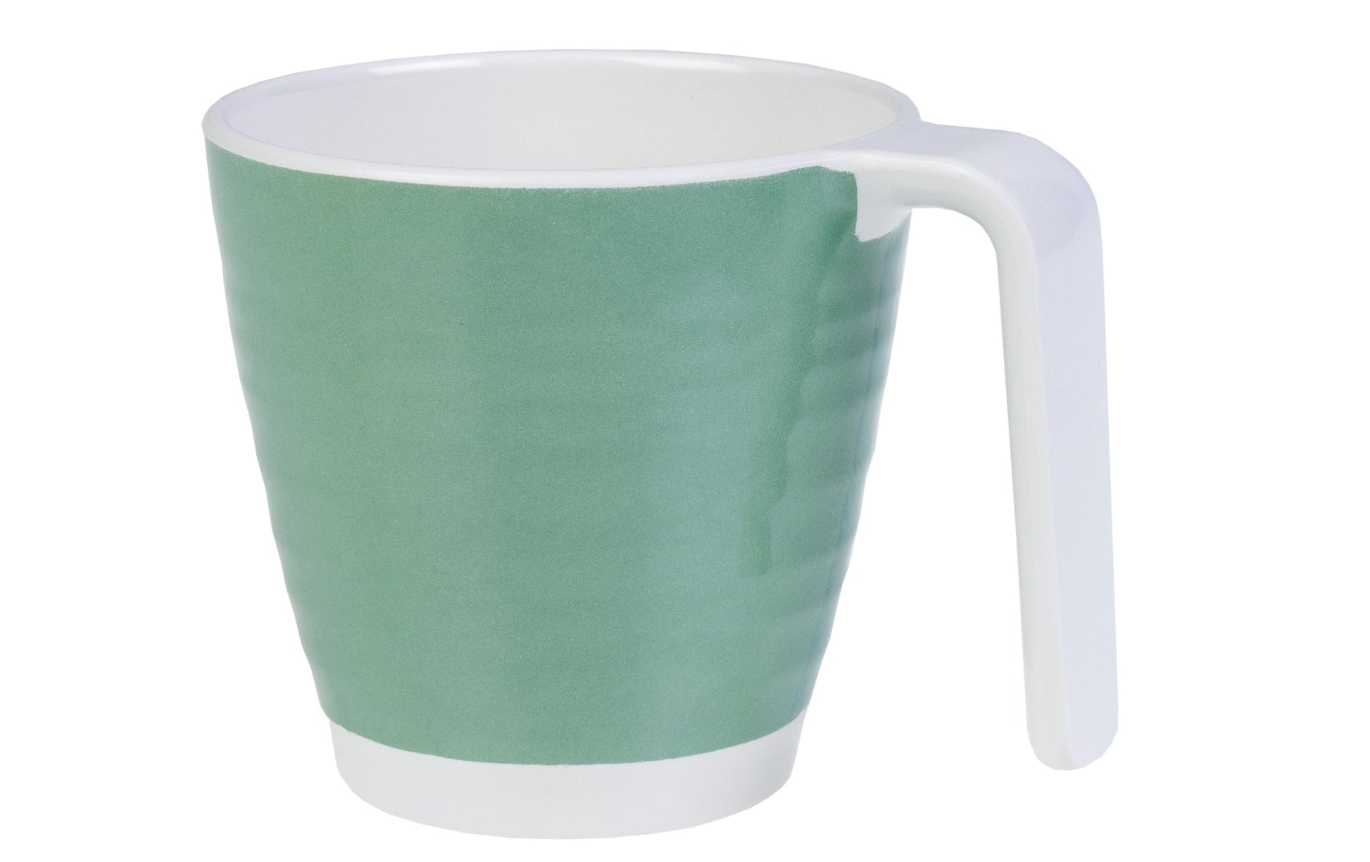 KOOR Geschirr-Set – 16-teiliges Set, Melamin, Grün/Weiss, spülmaschinenfest, BPA-frei