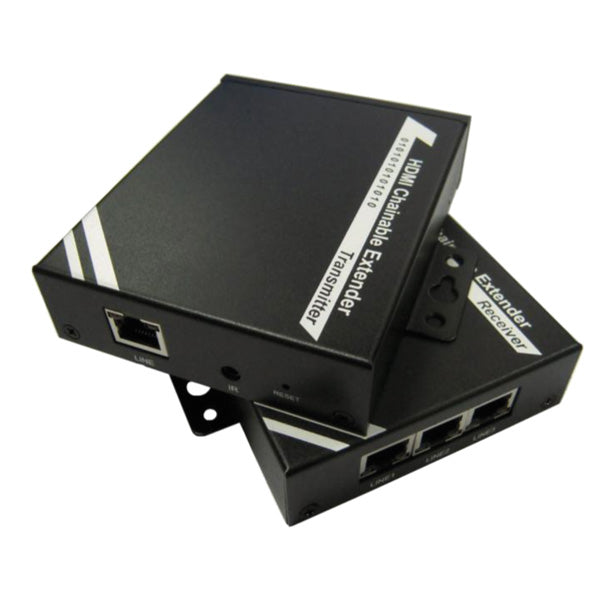 ROLINE HDMI Extender-Set über Cat5/6, 1× HDMI Ein-/Ausgang, 1080p@60 Hz, 100 m, IR, RS-232, CEC, kaskadierbar