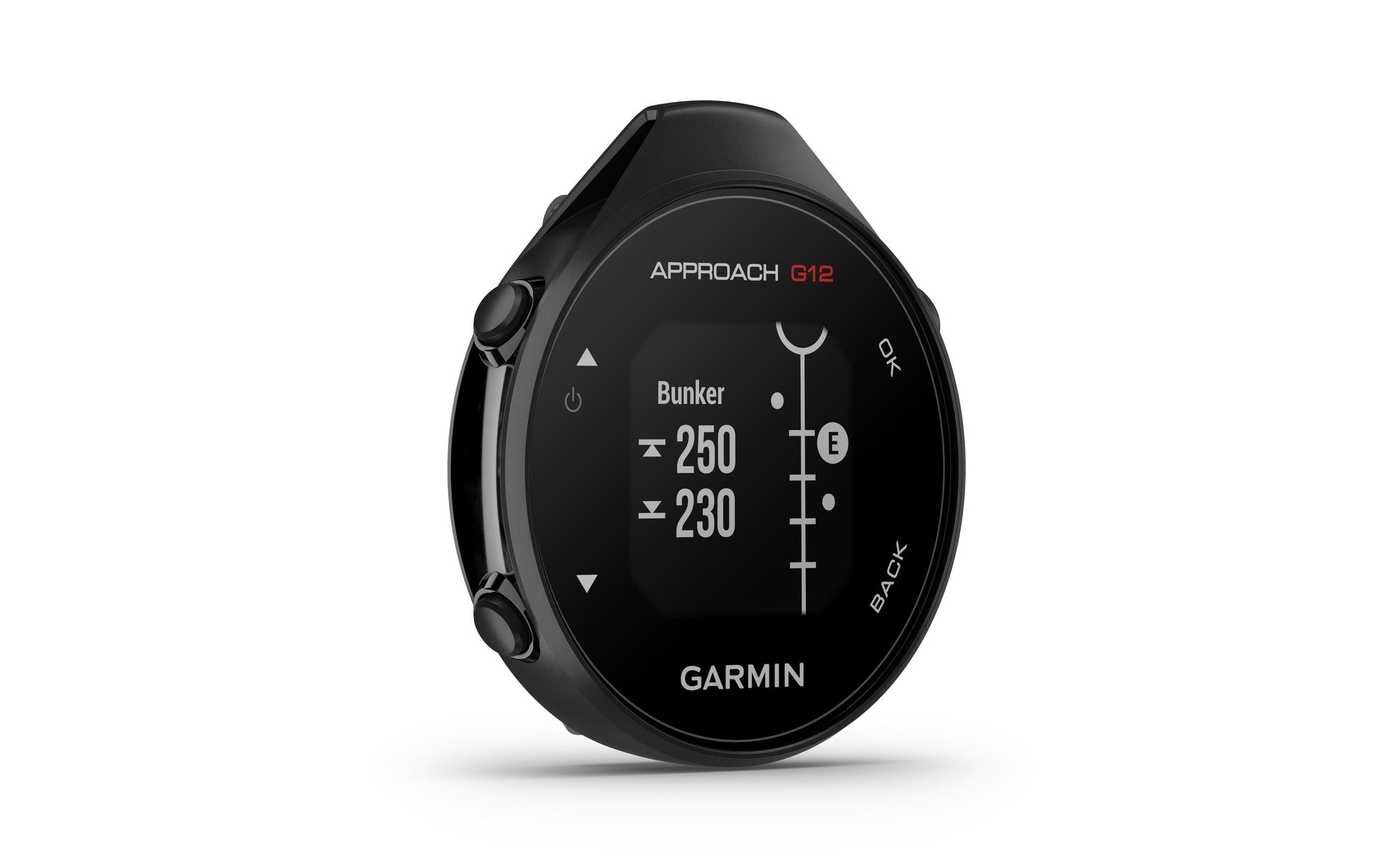 Garmin Approach G12 – GPS Navigation, IPX7, 30 h GPS Betrieb, Schwarz, 25,1 g, 45,8 × 12,4 × 53,1 mm