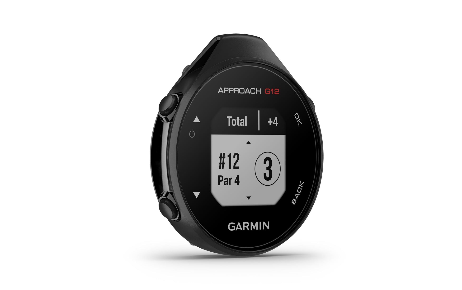 Garmin Approach G12 – GPS Navigation, IPX7, 30 h GPS Betrieb, Schwarz, 25,1 g, 45,8 × 12,4 × 53,1 mm