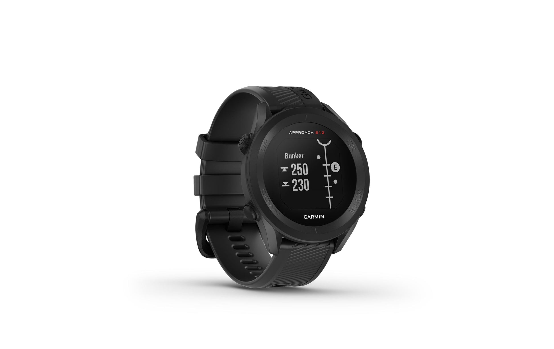 Garmin Approach S12 – GPS-Smartwatch – 43 mm, 1,3", GPS, Bluetooth, MIP, Schwimmen, Schwarz, Universalgrösse