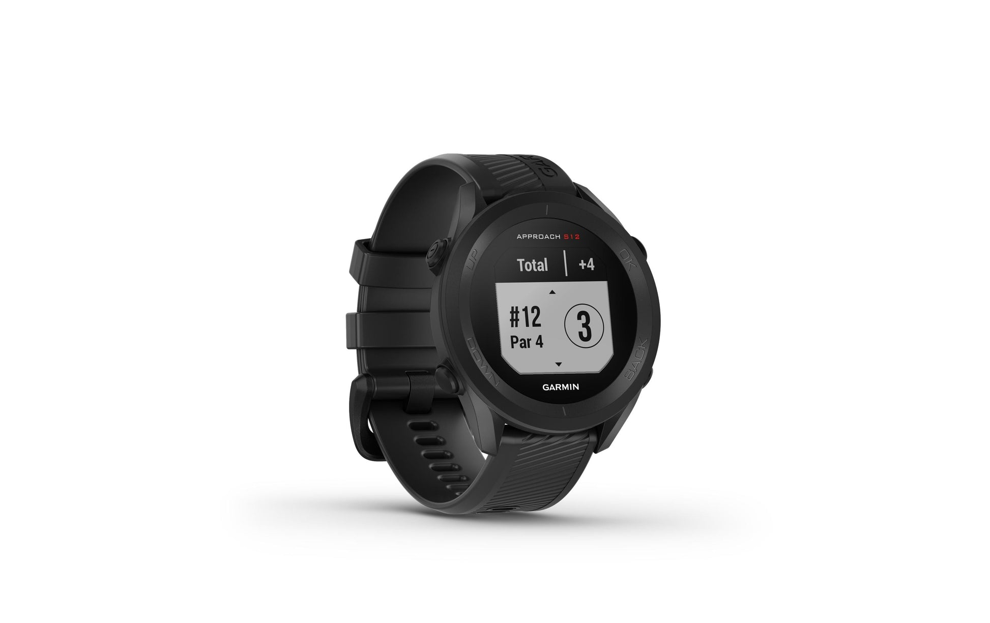 Garmin Approach S12 – GPS-Smartwatch – 43 mm, 1,3", GPS, Bluetooth, MIP, Schwimmen, Schwarz, Universalgrösse
