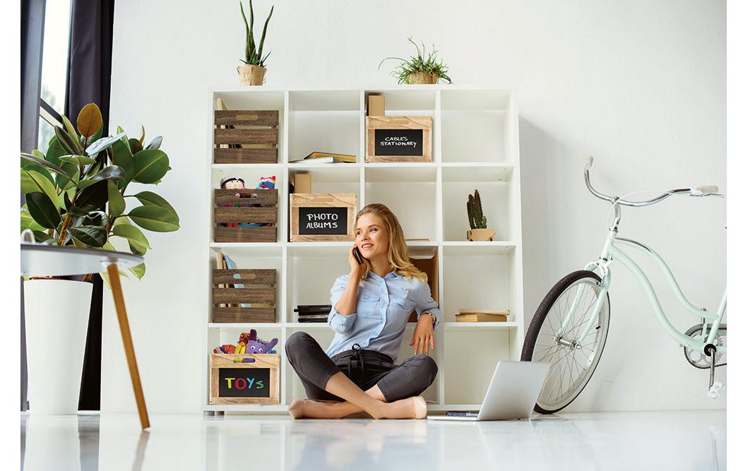 Securit CR-CB Aufbewahrungsbox – mit beschriftbarer Tafel, natur, Holz
