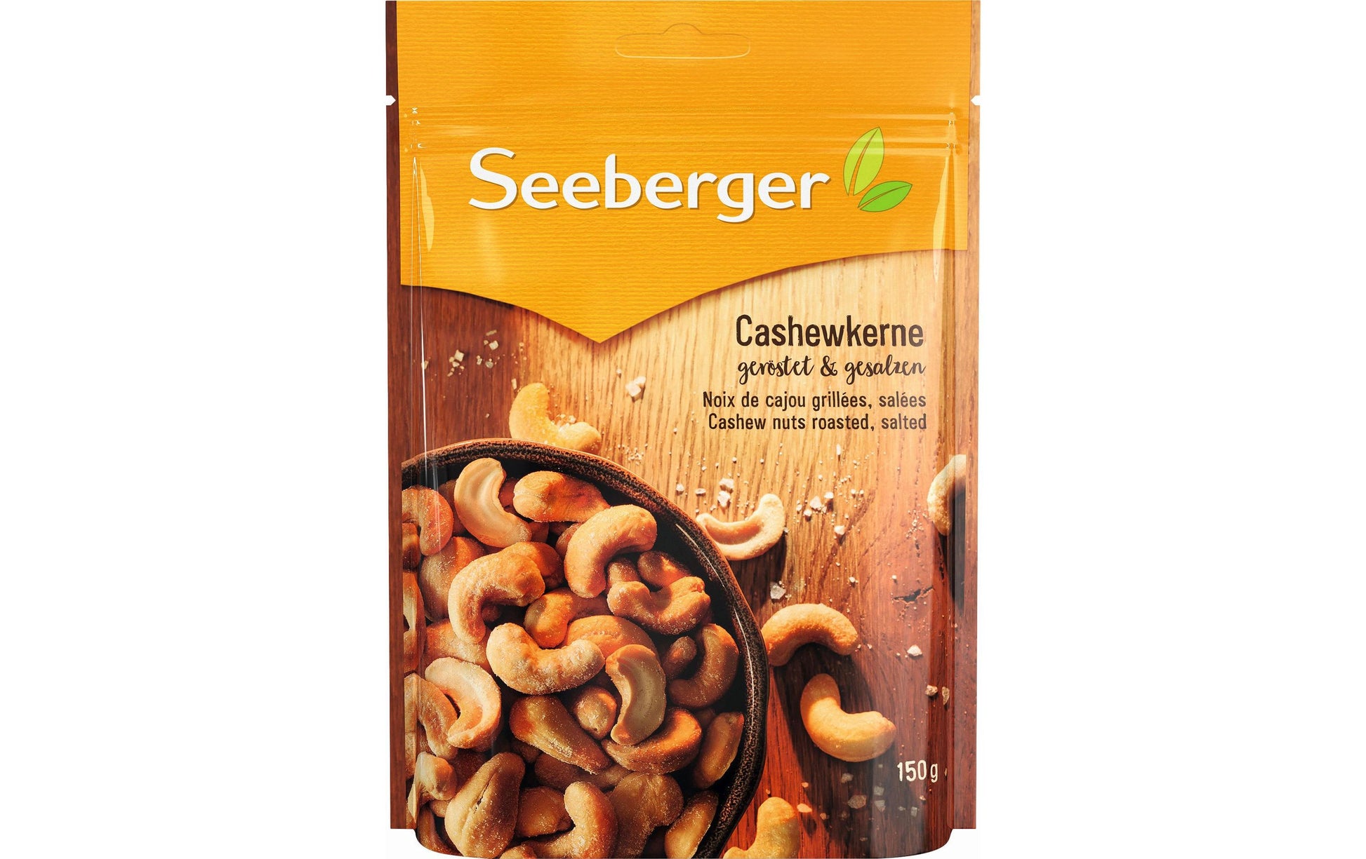 Seeberger Cashewkerne – geröstet & gesalzen – 150 g