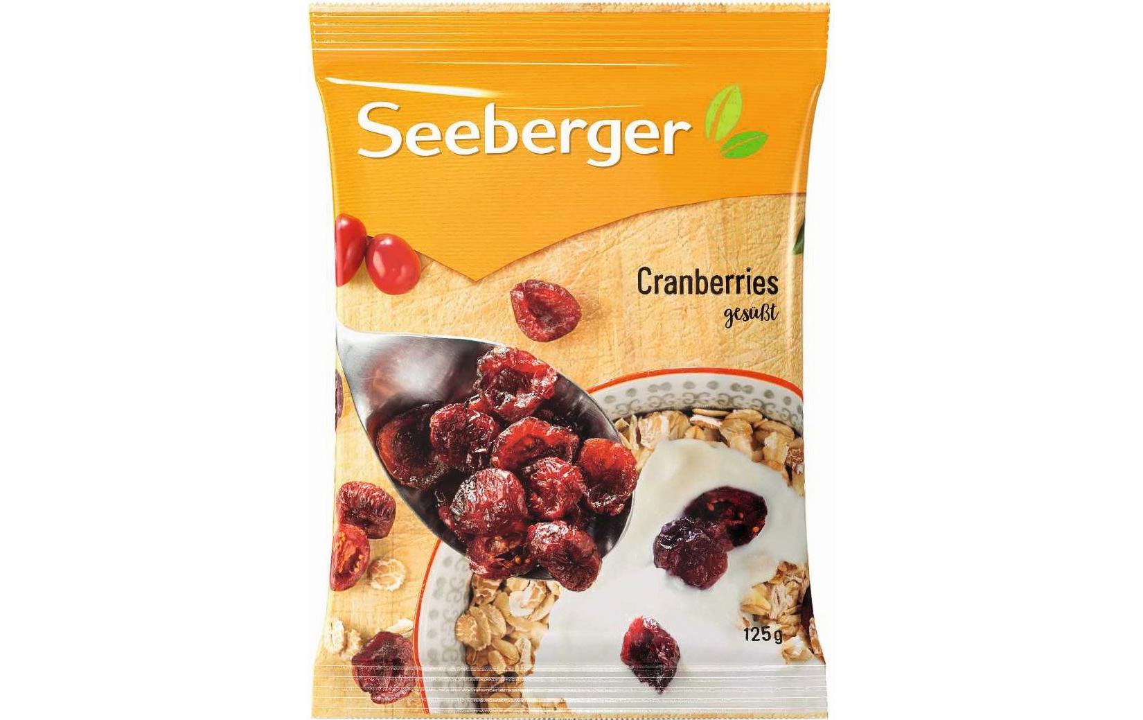 Seeberger Cranberries – gesüsst – 125 g