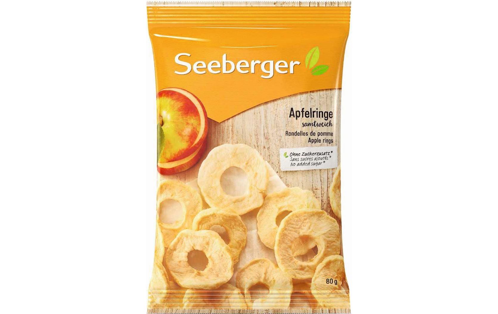 Seeberger Apfelringe – geschwefelt – 80 g
