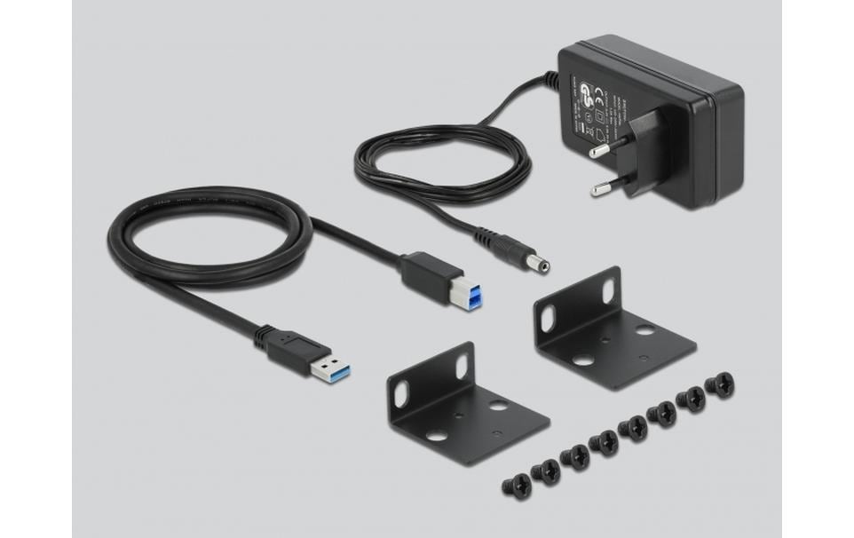 DeLOCK USB-Hub – USB-B, 10× USB-A (5 Gbit/s), für Windows/Linux/ChromeOS