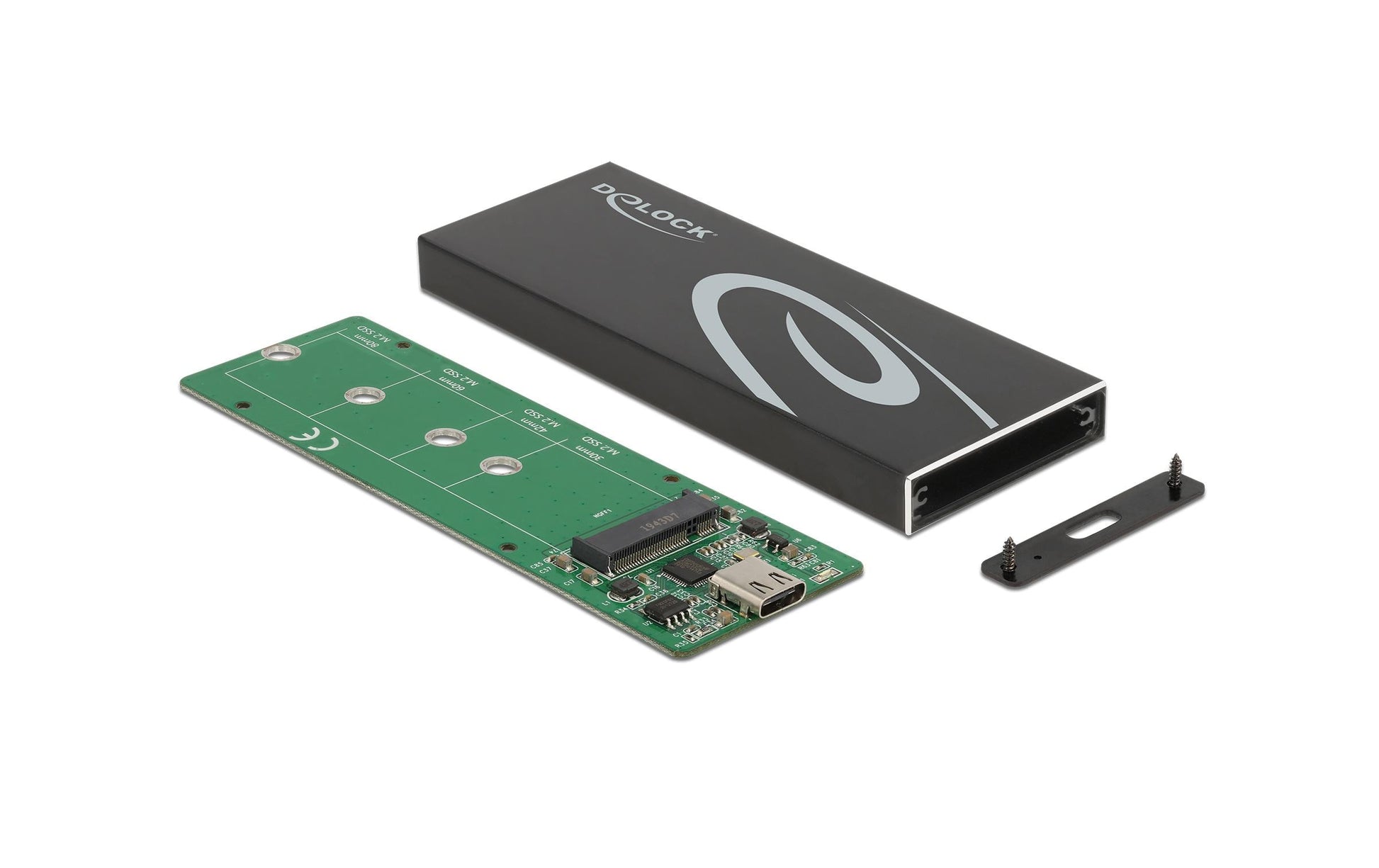 DeLOCK M.2 SATA zu USB 3.2 Gen2 Gehäuse – 1-Bay SSD-Gehäuse – für M.2 SATA (SATA III)