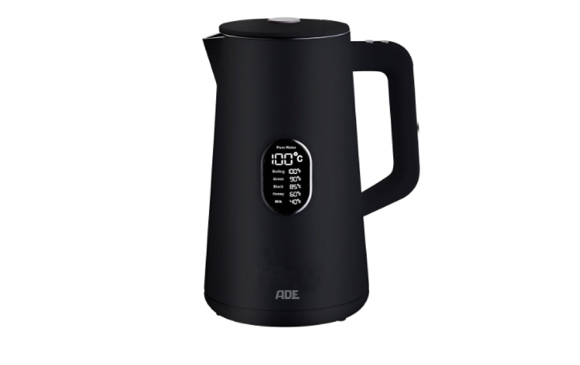 ADE Wasserkocher – 1,5 l, mit Temperaturwahl, Warmhaltefunktion, Kunststoff/Edelstahl