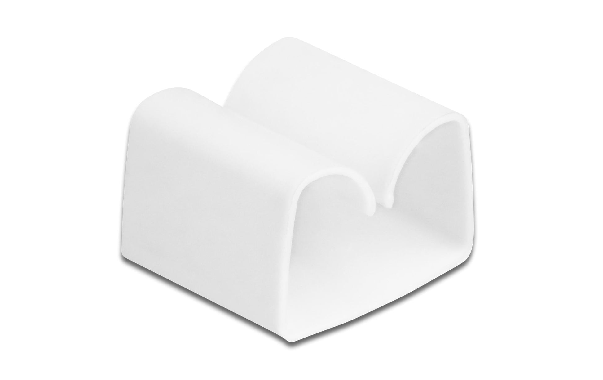 DeLOCK Kabelhalter, selbstklebend, Ø bis 15 mm, 2 Stk. – Weiss