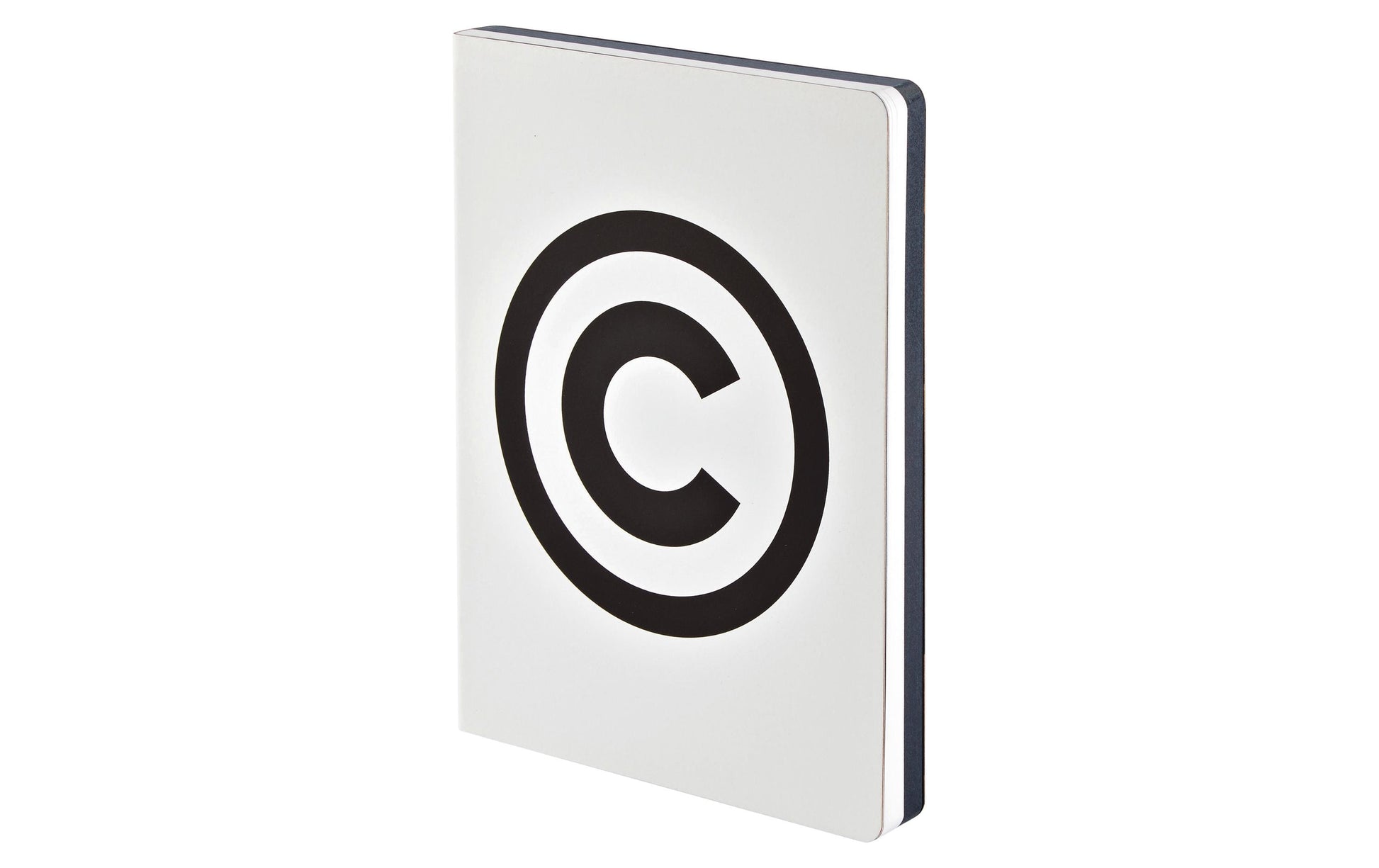 nuuna Notizbuch – 165 × 220 mm – 120 g/m² – Softcover, Fadenheftung, abgerundete Kanten, Lederumschlag, Weiss