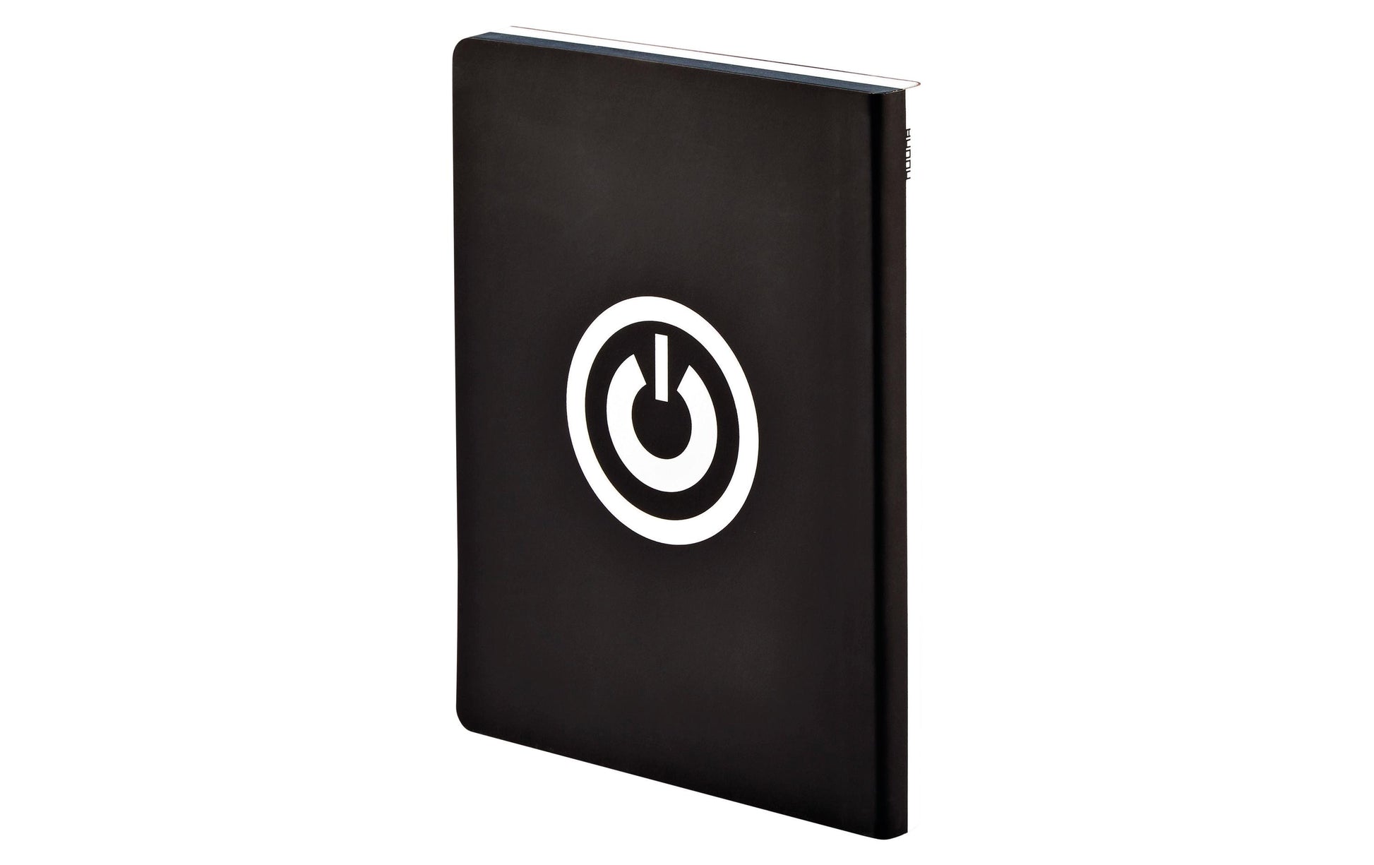nuuna Notizbuch – 165 × 220 mm – 120 g/m² – Softcover, Fadenheftung, abgerundete Kanten, Lederumschlag, Weiss