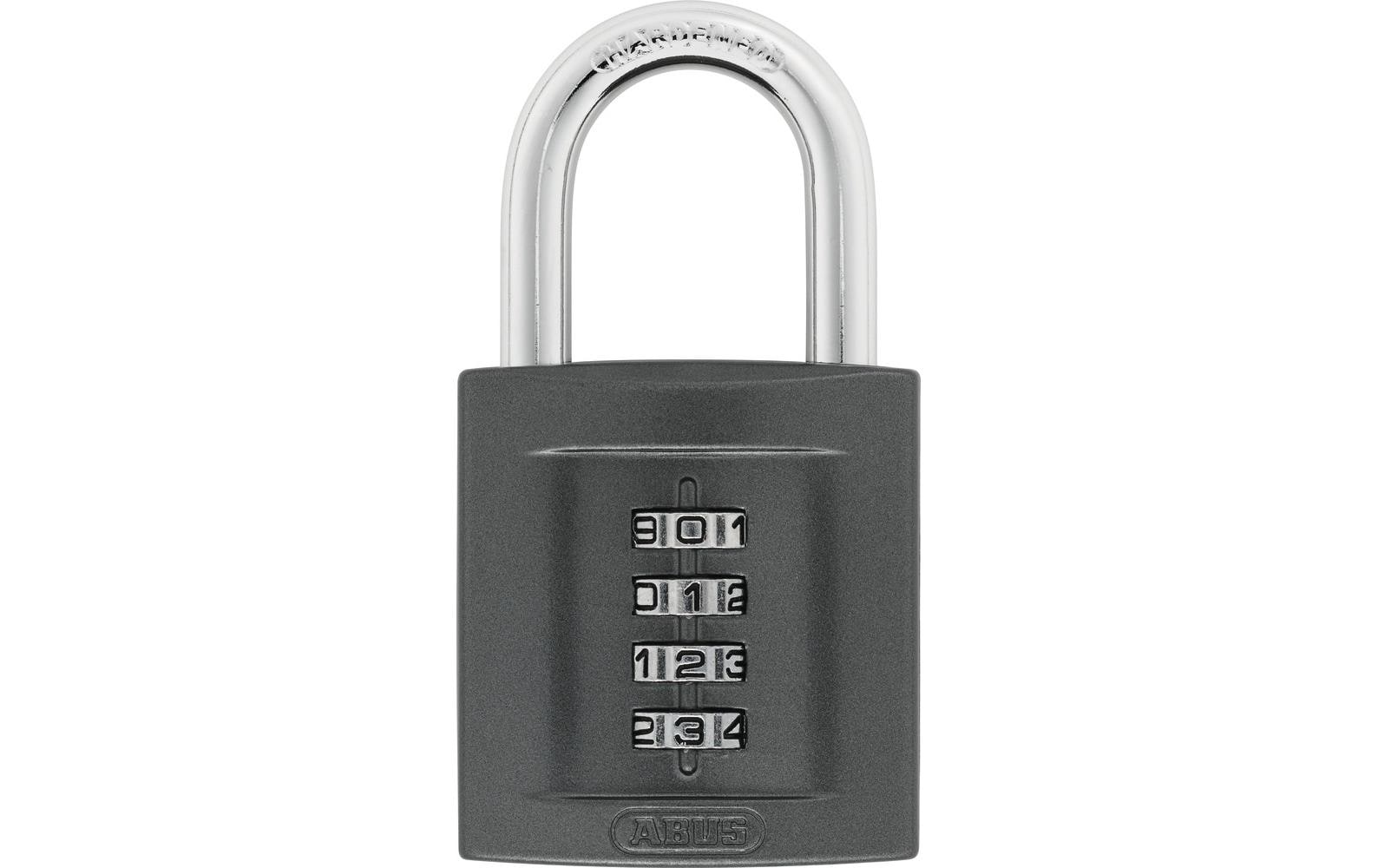 ABUS 158/50 Kombinationsschloss – 4-stellig, Zink, Aussen, Anthrazit