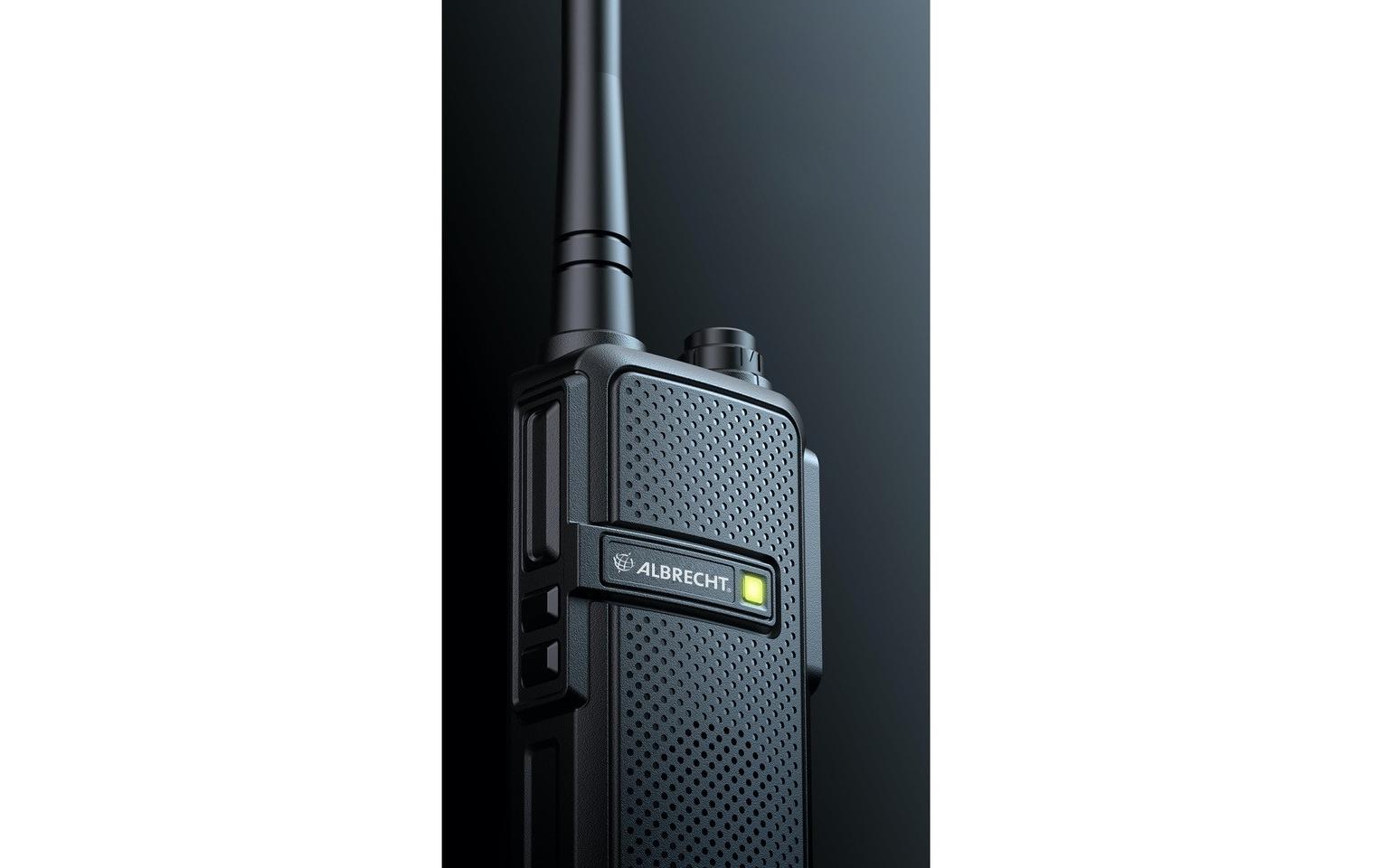 Albrecht Tectalk Worker 3 – Funkgerät, 16 Kanäle, Reichweite bis 10 km, 2200 mAh, Spritzwassergeschützt