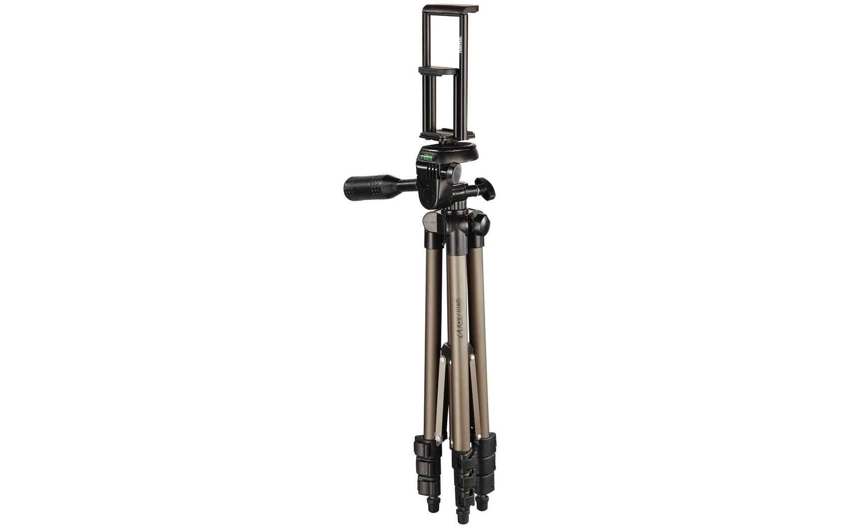 Hama 106 3D Stativ – bis 106 cm, 0,5 kg – für Smartphone/Tablet – Champagner