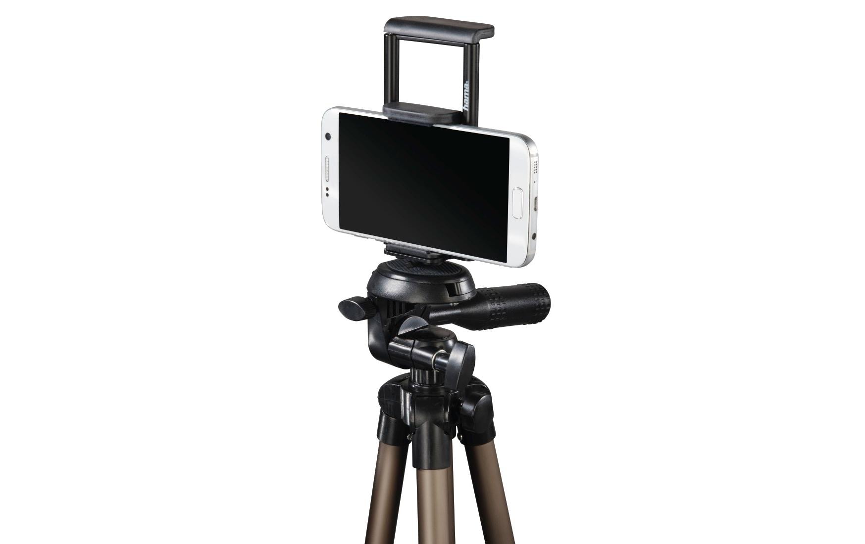 Hama 106 3D Stativ – bis 106 cm, 0,5 kg – für Smartphone/Tablet – Champagner