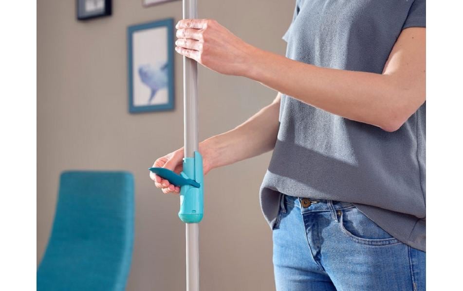 Leifheit Clean Twist Disc Mop – Wischmopp-Set – Wischbreite 30 cm, Teleskopstiel, Grün, 1 Stück