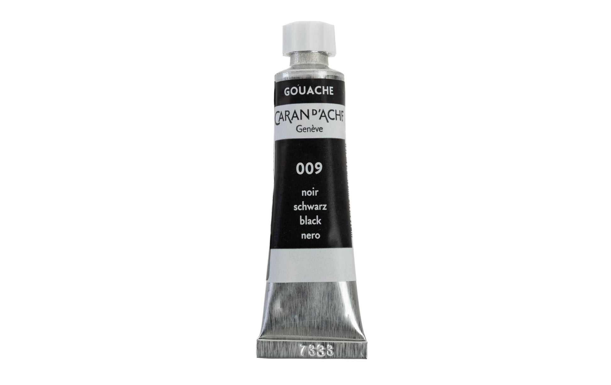 Caran d-Ache Caran d'Ache Gouache – Schwarz 009 – 10 ml, Tube – für Papier, Karton