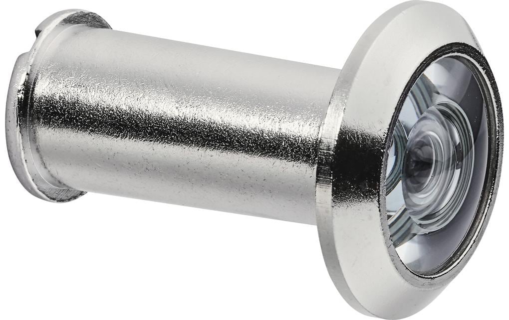 ABUS 2203 S CL/DFNLI Türspion-Set – 180°, Türe, Ø28 mm, Türstärke 35–106 mm, Metall, Silber
