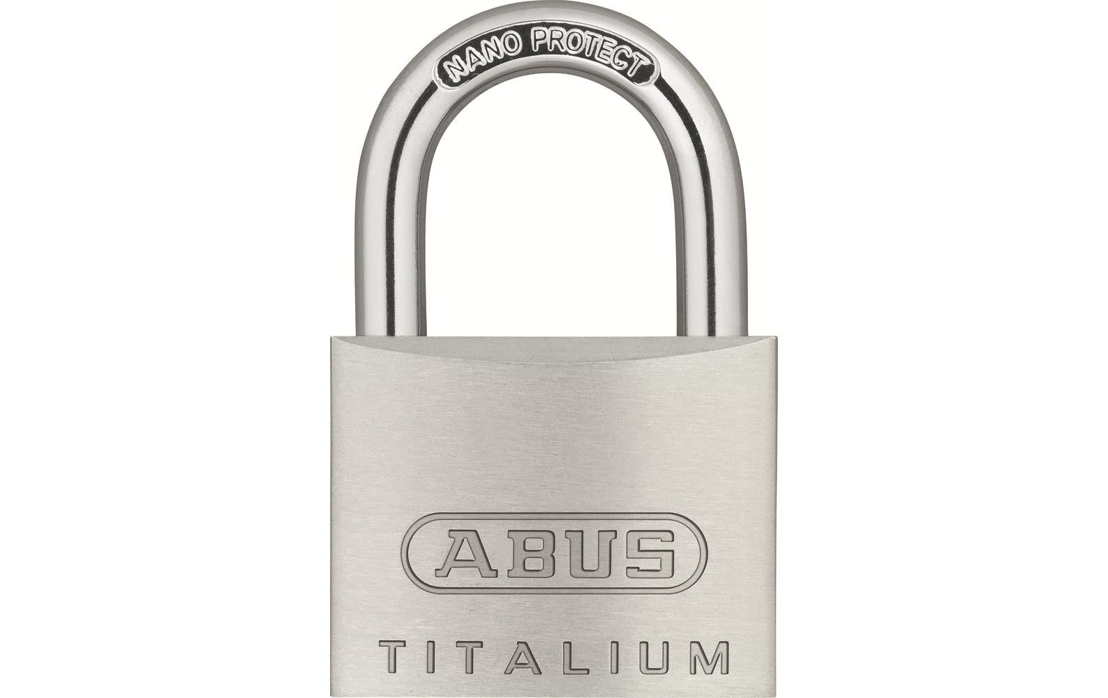 ABUS 64TI/40 Twins B/DFNLI Mechanisches Vorhängeschloss – gehärteter Stahl, Bügel 23×22 mm, Sicherheitsstufe 5