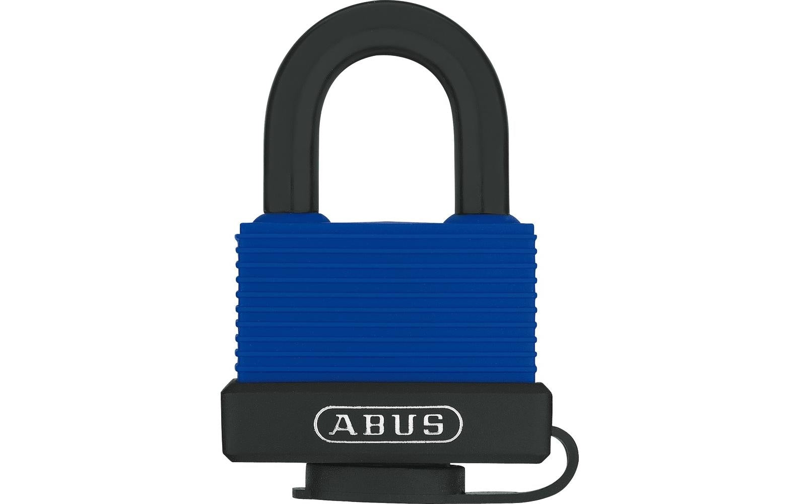 ABUS 70IB/50 Mechanisches Vorhängeschloss – Messing, Bügel 27,5×23,5 mm, Aussen, Blau