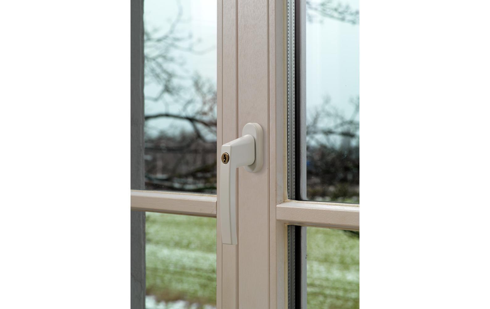 ABUS FG210 S Fenstergriff – Zylinderschloss, Sicherheitsstufe 3, Silber, 3 Stk.