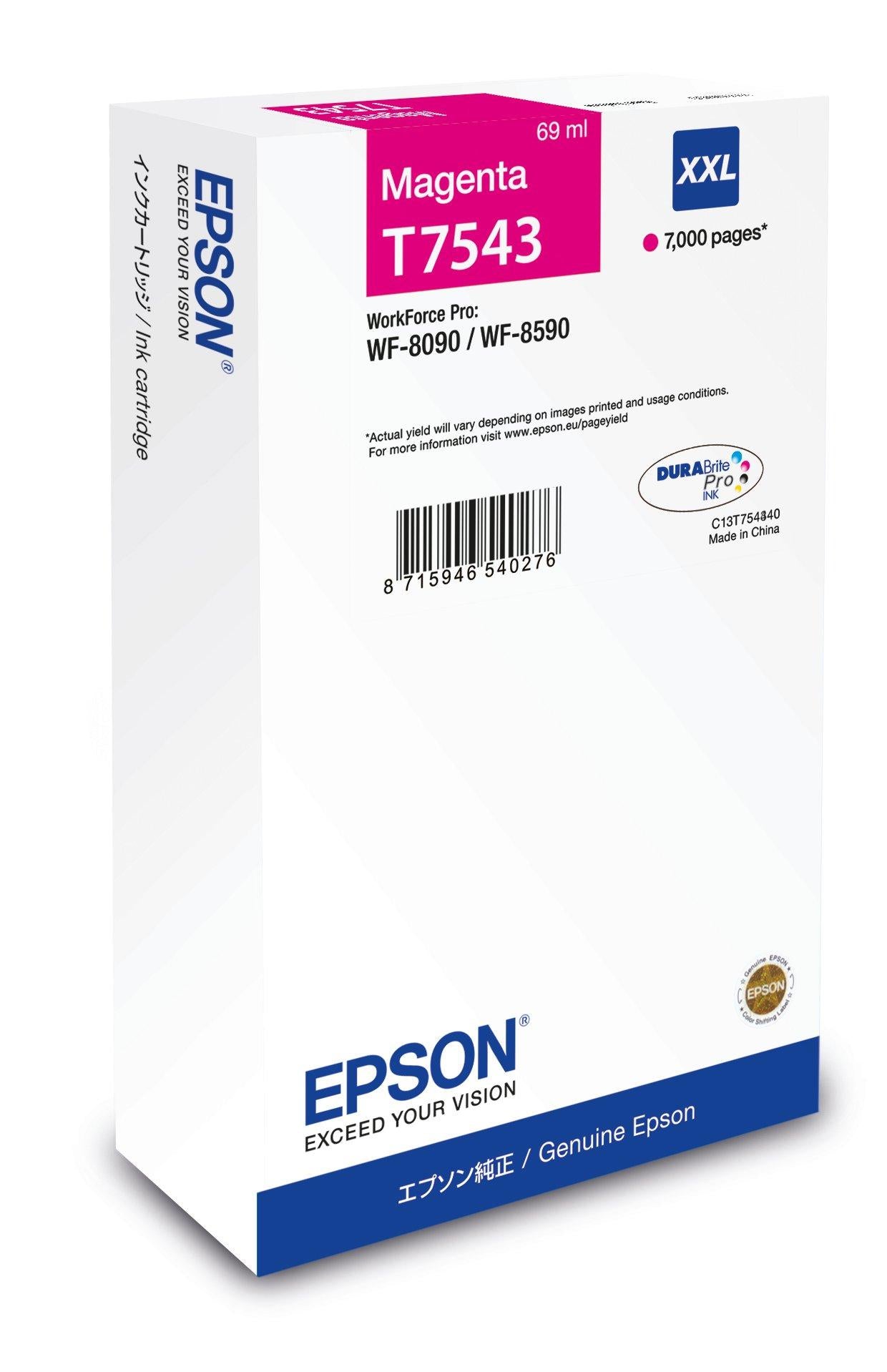 Epson Tintenpatrone Magenta, XXL – für WF-8090, WF-8590