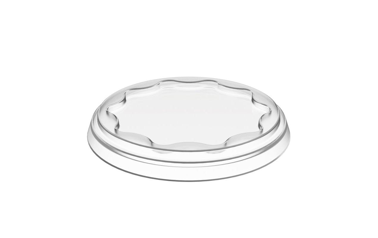 Koziol – Frischedeckel 3 Stk., Ø 10,2 × 1,5 cm, Kunststoff (biozirkulär), Koralle/Dunkelblau/Hellgrau