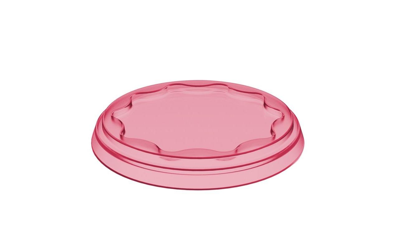 Koziol – Frischedeckel 3 Stk., Ø 10,2 × 1,5 cm, Kunststoff (biozirkulär), Koralle/Dunkelblau/Hellgrau