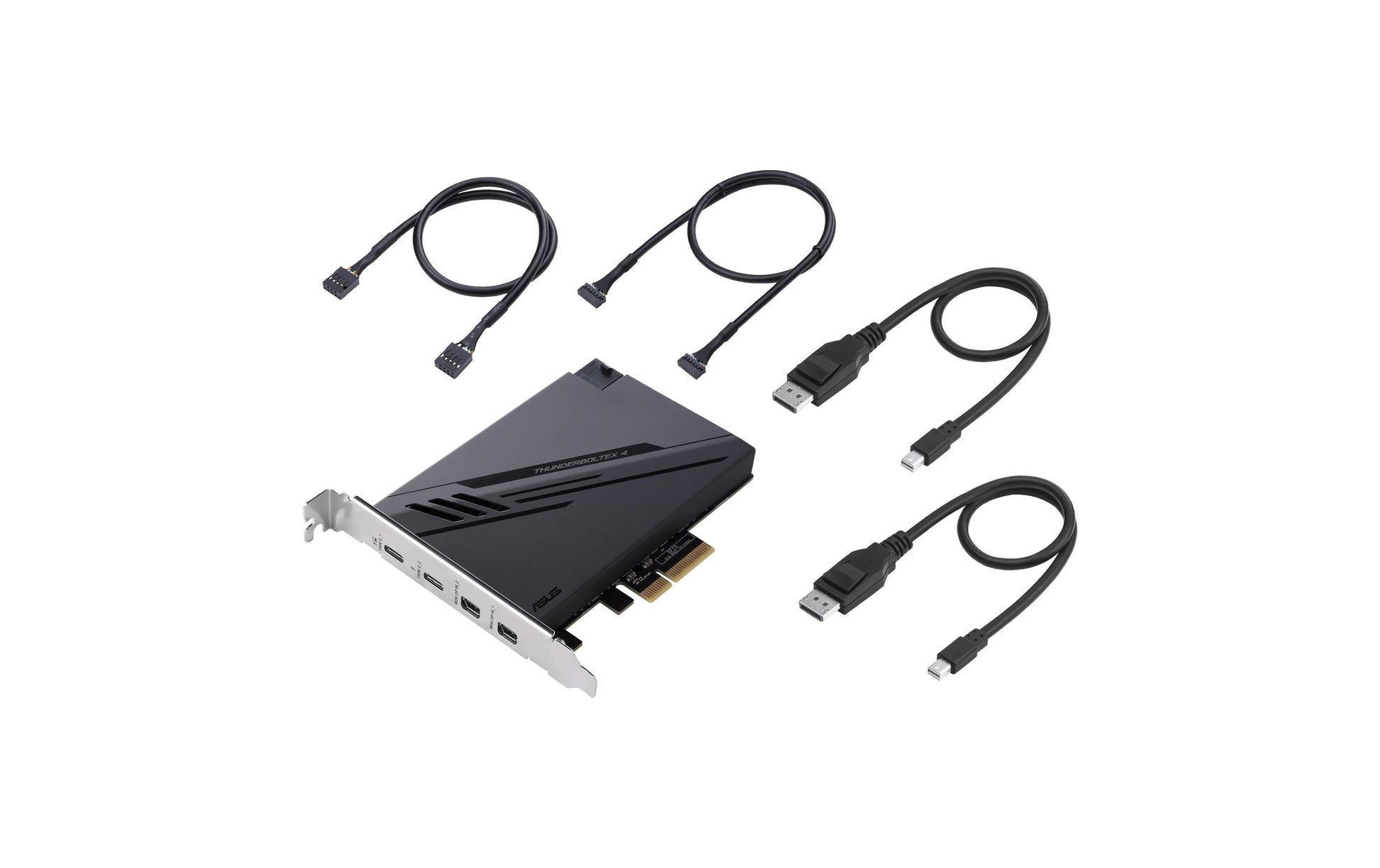 ASUS ThunderboltEX 4 PCIe 3.0 x4 – Thunderbolt 4, 40 Gbit/s, 2× USB‑C, 8K (7680 × 4320), für Windows 10 x64