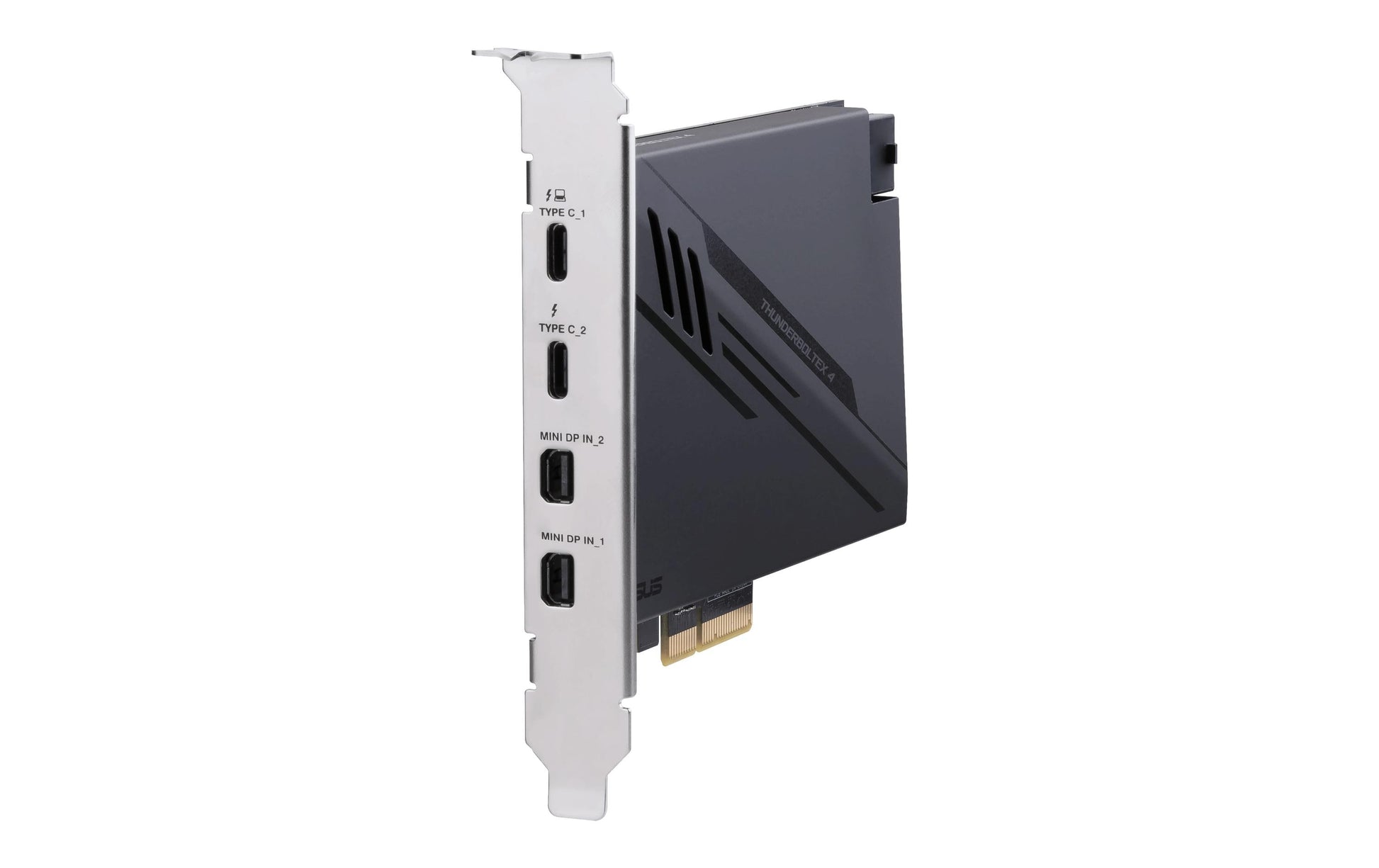 ASUS ThunderboltEX 4 PCIe 3.0 x4 – Thunderbolt 4, 40 Gbit/s, 2× USB‑C, 8K (7680 × 4320), für Windows 10 x64