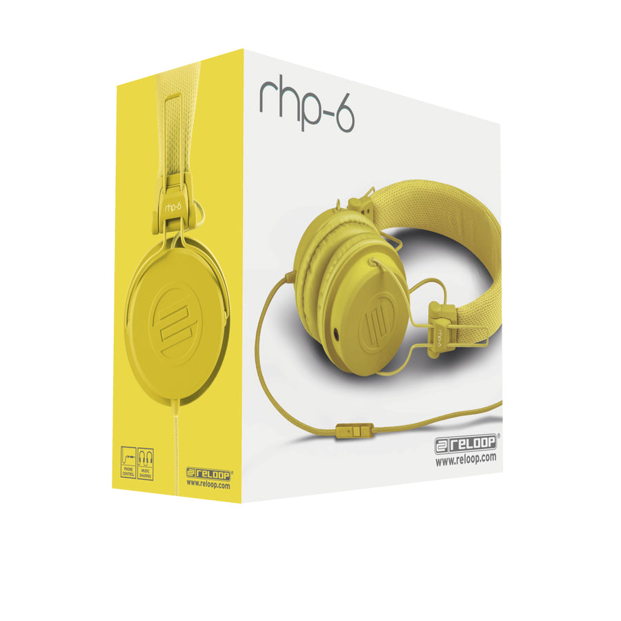 Reloop RHP-6 – On-Ear Headset – Kabelgebunden – Gelb