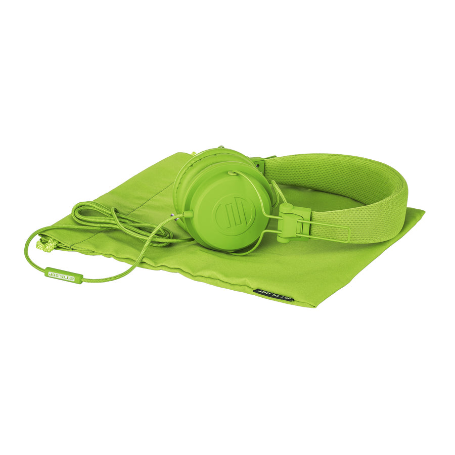 Reloop RHP-6 – On-Ear Headset – 3,5 mm Klinke, geschlossen, mit Mikrofon – grün