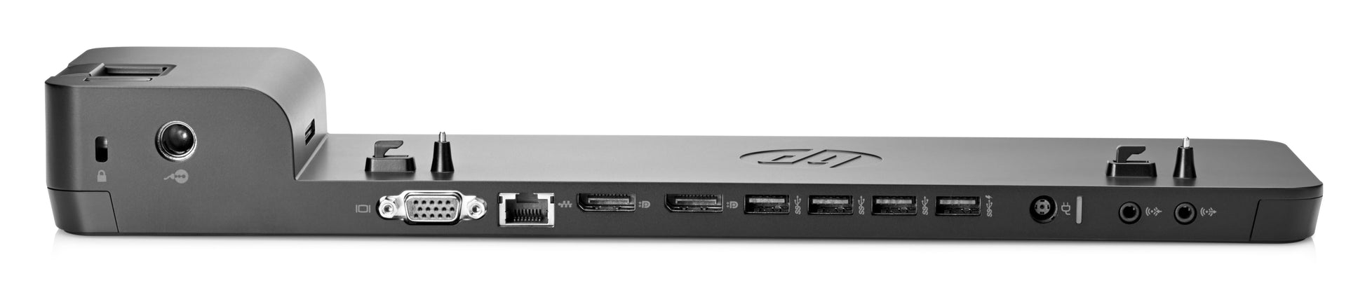 HP UltraSlim 2013 Dockingstation – Andocken, 2× DP, 1× VGA, 4× USB-A, für HP EliteBook/Folio/Revolve