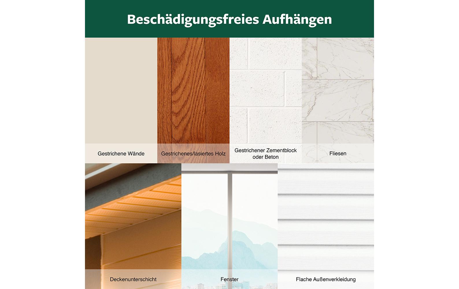 Command Deko-Clips – transparent, bis 0,5 kg, 8 Stk., für Aussen